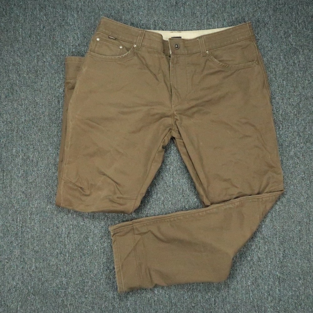 Kuhl Pants Mens 38x32 Brown Free Rydr Vintage Patina Dye Trouser Outdoor Hiking
